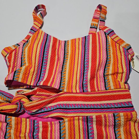 Jessica Simpson Escape to Pacific Tied One-piece Swimsuit - Picture 6 of 12